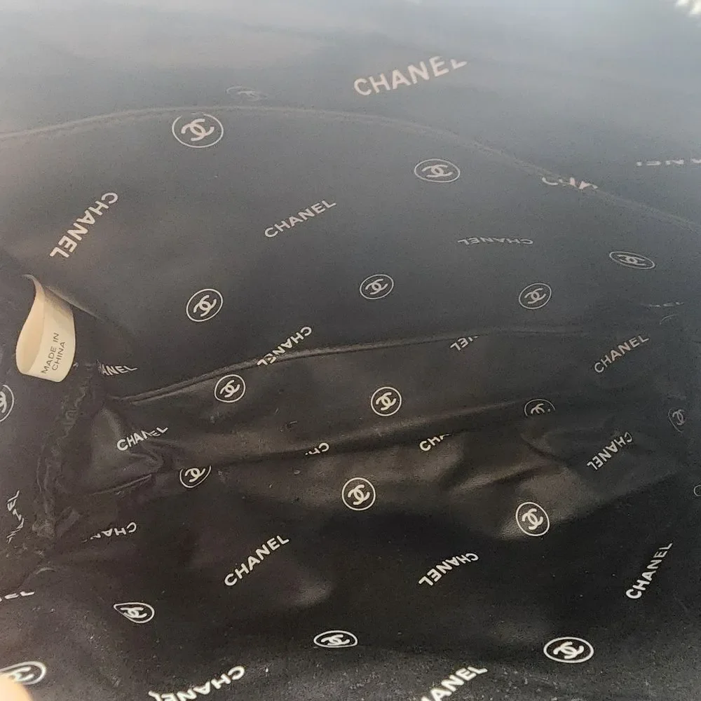 Chanel Parfums Black Cosmetic Bag